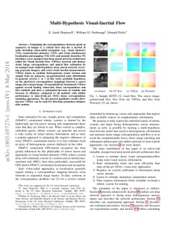 Multi-Hypothesis Visual-Inertial Flow