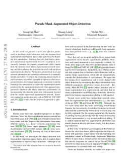 Pseudo Mask Augmented Object Detection