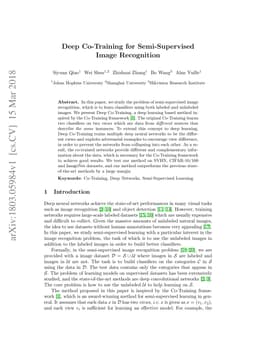 Deep Co-Training for Semi-Supervised Image Recognition