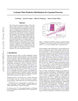 Constant-Time Predictive Distributions for Gaussian Processes