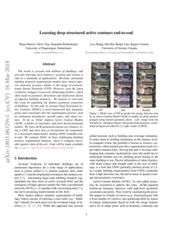 Learning deep structured active contours end-to-end