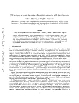 Efficient and accurate inversion of multiple scattering with deep
  learning