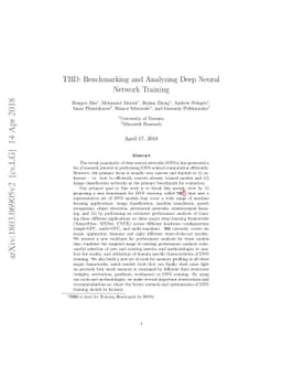TBD: Benchmarking and Analyzing Deep Neural Network Training