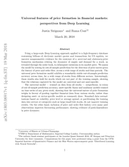 Universal features of price formation in financial markets: perspectives
  from Deep Learning