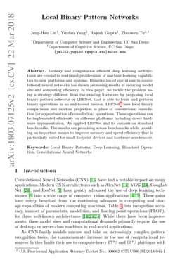 Local Binary Pattern Networks