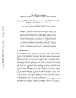 Flex-Convolution (Million-Scale Point-Cloud Learning Beyond Grid-Worlds)