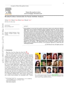 Residual Codean Autoencoder for Facial Attribute Analysis