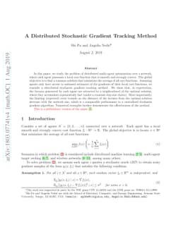 A Distributed Stochastic Gradient Tracking Method