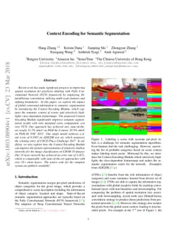 Context Encoding for Semantic Segmentation