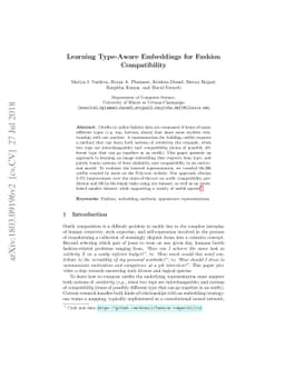 Learning Type-Aware Embeddings for Fashion Compatibility