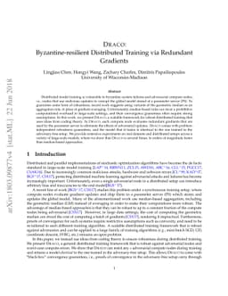 DRACO: Byzantine-resilient Distributed Training via Redundant Gradients