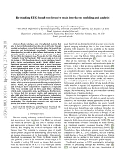 Re-thinking EEG-based non-invasive brain interfaces: modeling and
  analysis