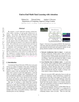 End-to-End Multi-Task Learning with Attention