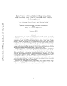 Intertwiners between Induced Representations (with Applications to the
  Theory of Equivariant Neural Networks)
