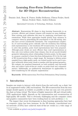 Learning Free-Form Deformations for 3D Object Reconstruction
