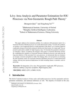 Lévy area of fractional Ornstein-Uhlenbeck process and parameter
  estimation