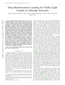 Deep Reinforcement Learning for Traffic Light Control in Vehicular
  Networks