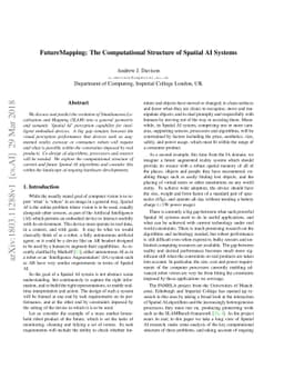 FutureMapping: The Computational Structure of Spatial AI Systems