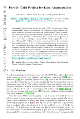 Parallel Grid Pooling for Data Augmentation