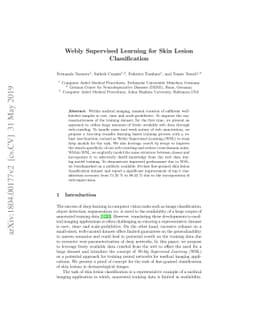 Webly Supervised Learning for Skin Lesion Classification