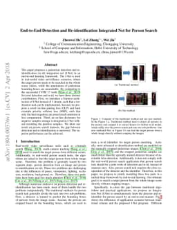 End-to-End Detection and Re-identification Integrated Net for Person
  Search