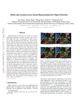 Multi-scale Location-aware Kernel Representation for Object Detection