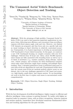 The Unmanned Aerial Vehicle Benchmark: Object Detection and Tracking