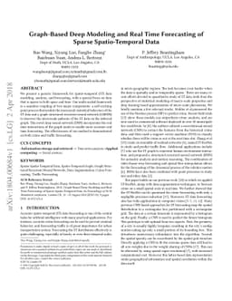 Graph-Based Deep Modeling and Real Time Forecasting of Sparse
  Spatio-Temporal Data