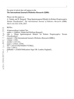 Deep Spatiotemporal Models for Robust Proprioceptive Terrain
  Classification