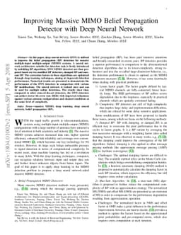 Improving Massive MIMO Belief Propagation Detector with Deep Neural
  Network