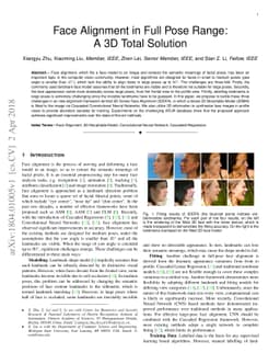Face Alignment in Full Pose Range: A 3D Total Solution