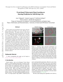 Event-based Vision meets Deep Learning on Steering Prediction for
  Self-driving Cars