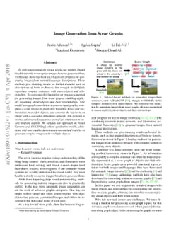 Image Generation from Scene Graphs