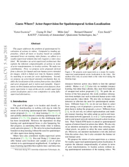 Guess Where? Actor-Supervision for Spatiotemporal Action Localization