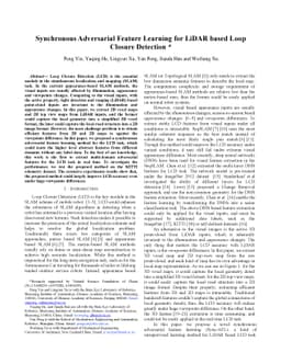Synchronous Adversarial Feature Learning for LiDAR based Loop Closure
  Detection