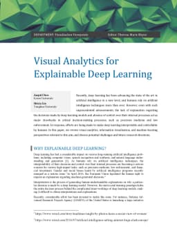 Visual Analytics for Explainable Deep Learning