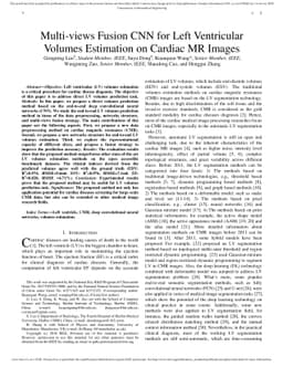 Multi-views Fusion CNN for Left Ventricular Volumes Estimation on
  Cardiac MR Images