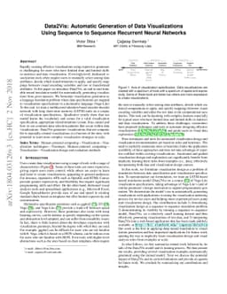 Data2Vis: Automatic Generation of Data Visualizations Using Sequence to
  Sequence Recurrent Neural Networks