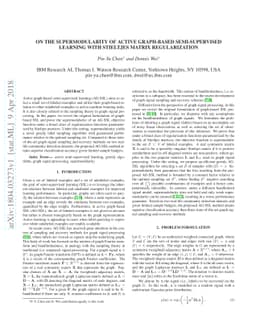 On the Supermodularity of Active Graph-based Semi-supervised Learning
  with Stieltjes Matrix Regularization