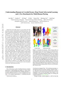 Understanding Humans in Crowded Scenes: Deep Nested Adversarial Learning
  and A New Benchmark for Multi-Human Parsing
