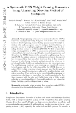 A Systematic DNN Weight Pruning Framework using Alternating Direction
  Method of Multipliers