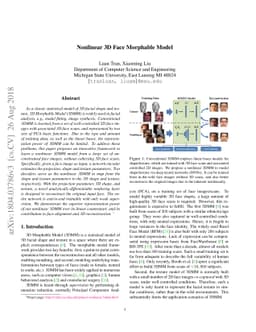 Nonlinear 3D Face Morphable Model