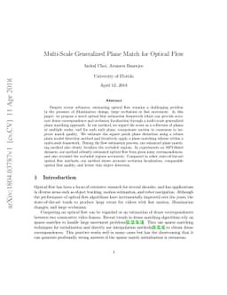Multi-Scale Generalized Plane Match for Optical Flow