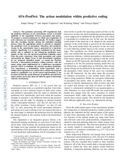 AFA-PredNet: The action modulation within predictive coding