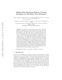 Making Deep Heatmaps Robust to Partial Occlusions for 3D Object Pose
  Estimation