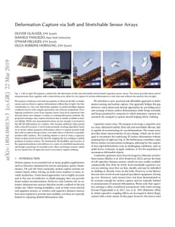 Deformation Capture via Soft and Stretchable Sensor Arrays