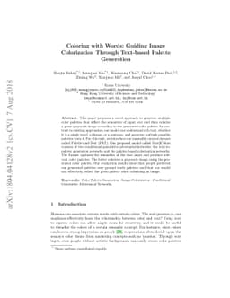 Coloring with Words: Guiding Image Colorization Through Text-based
  Palette Generation