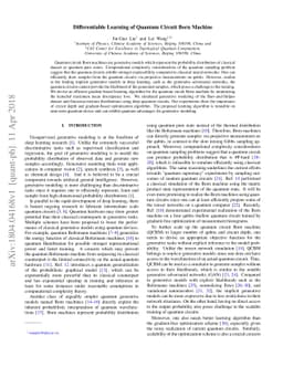Differentiable Learning of Quantum Circuit Born Machine