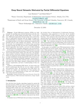 Deep Neural Networks Motivated by Partial Differential Equations