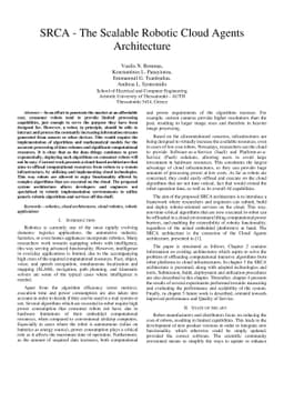 SRCA - The Scalable Robotic Cloud Agents Architecture